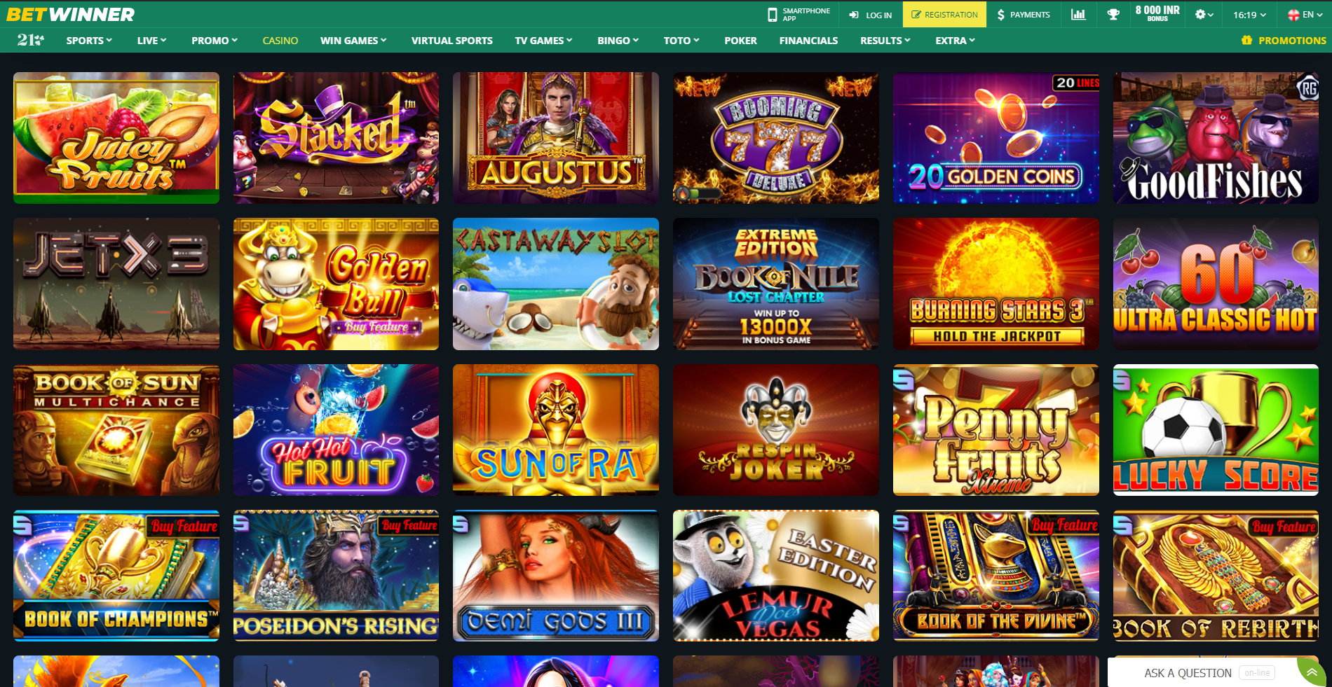 Betwinner Online-Casino